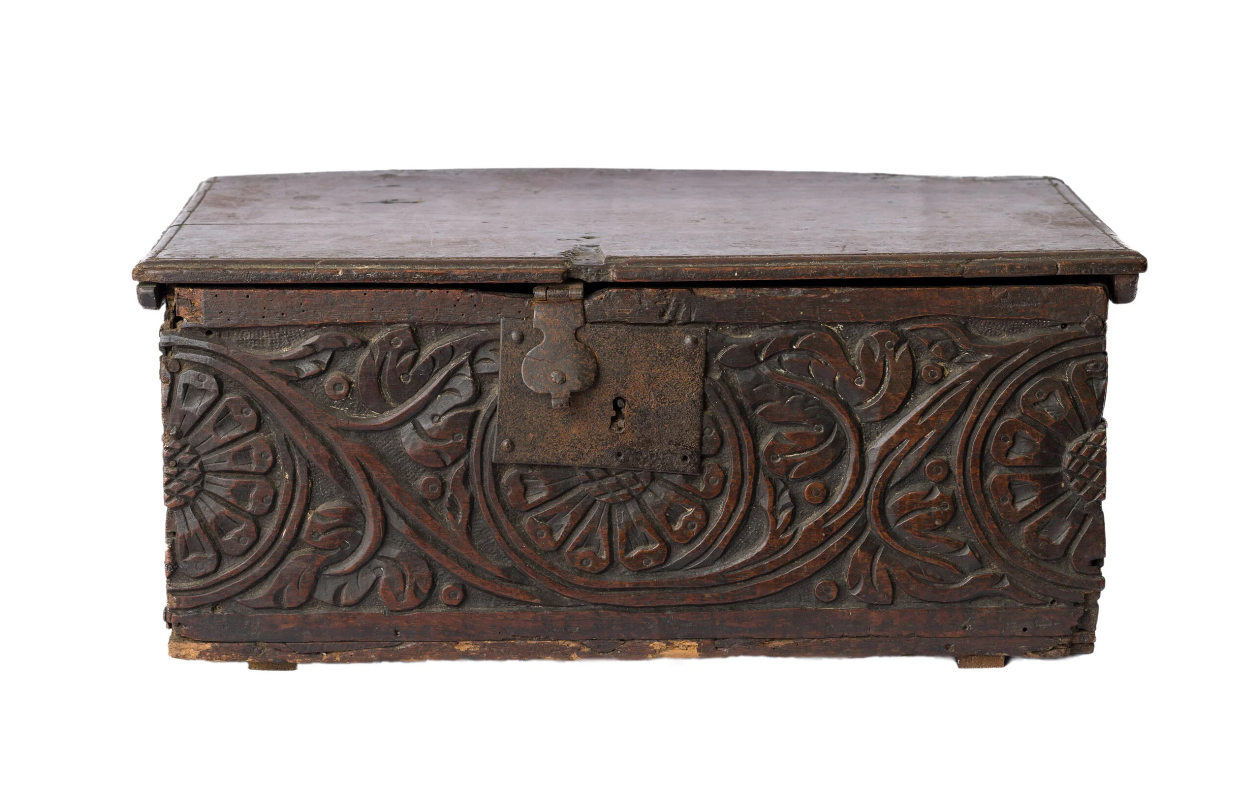 Charles I oak box - Marhamchurch Antiques